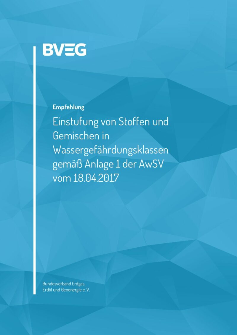 Preview of bveg-empfehlung-einstufung-von-stoffen-und-gemischen-in-wgk-technische-regel