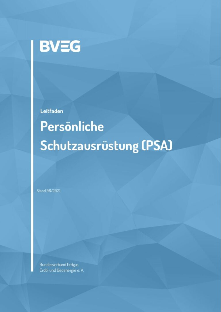 BVEG Leitfaden Persönliche Schutzausrüstung (PSA)